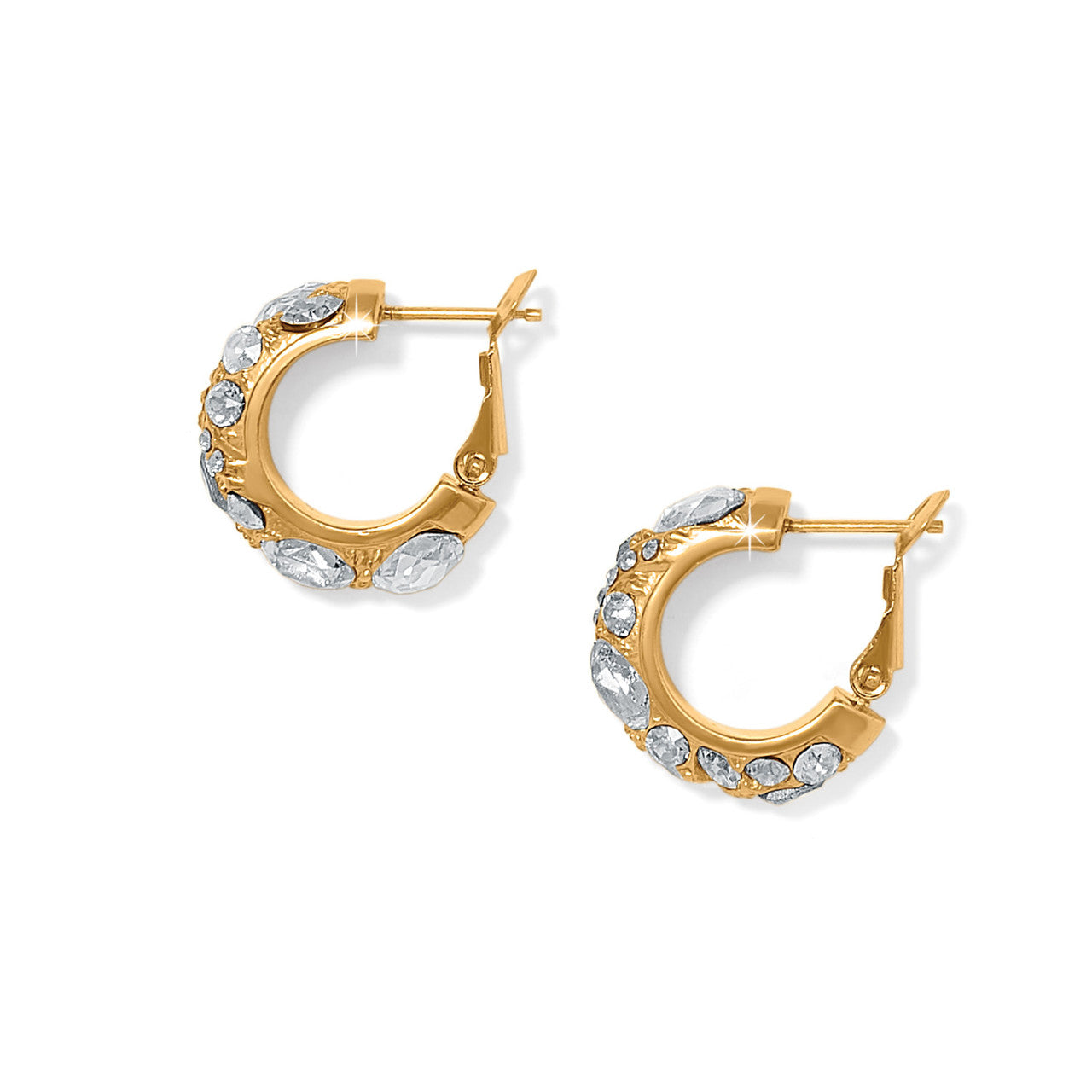 Brighton Trust Your Journey Gold Hoop Earrings