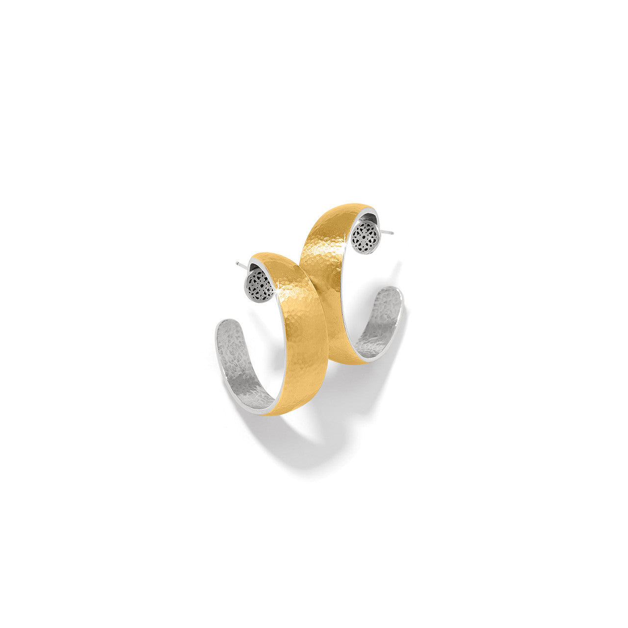 Brighton Ferrara Entrata Moon Gold Small Loop Earrings