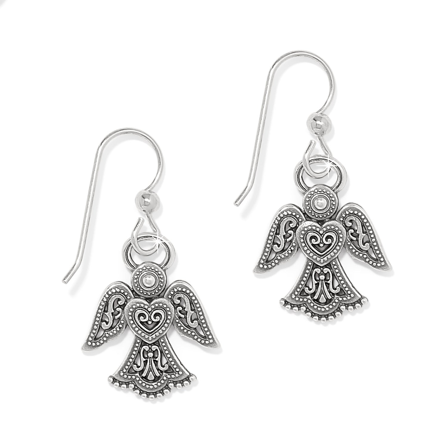 Brighton Loving Angel French Wire Two Tone Earrings