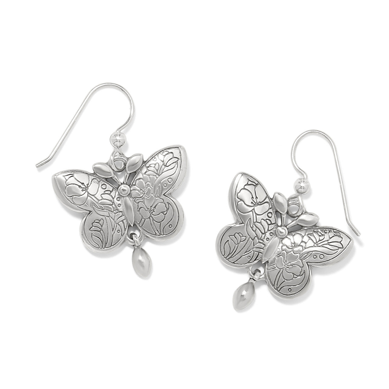 Brighton Botanique Butterfly French Wire Earrings