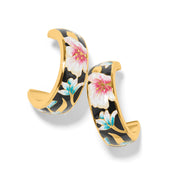 Brighton Botanique Butterfly Gold Hoop Earrings