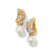 Brighton Trust Your Journey Pearl Gold Drop Earrings (JA0104)