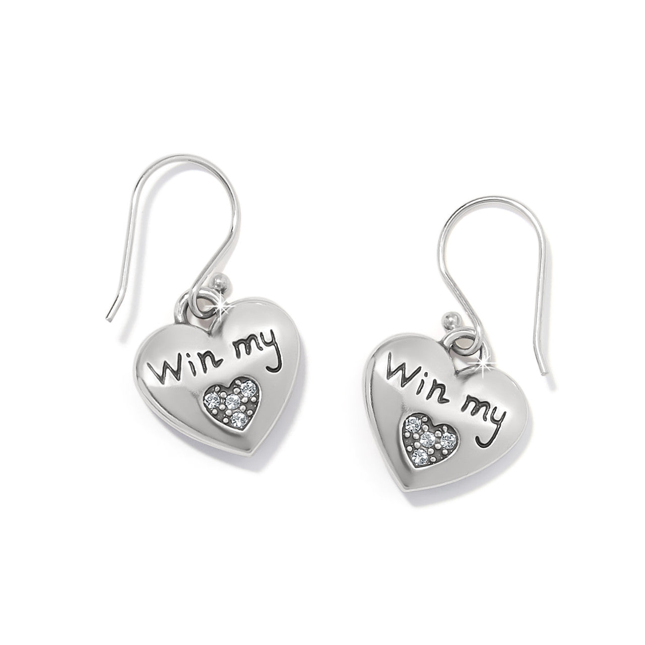 Brighton One Heart Reversible Earrings (JA0105)(Red)