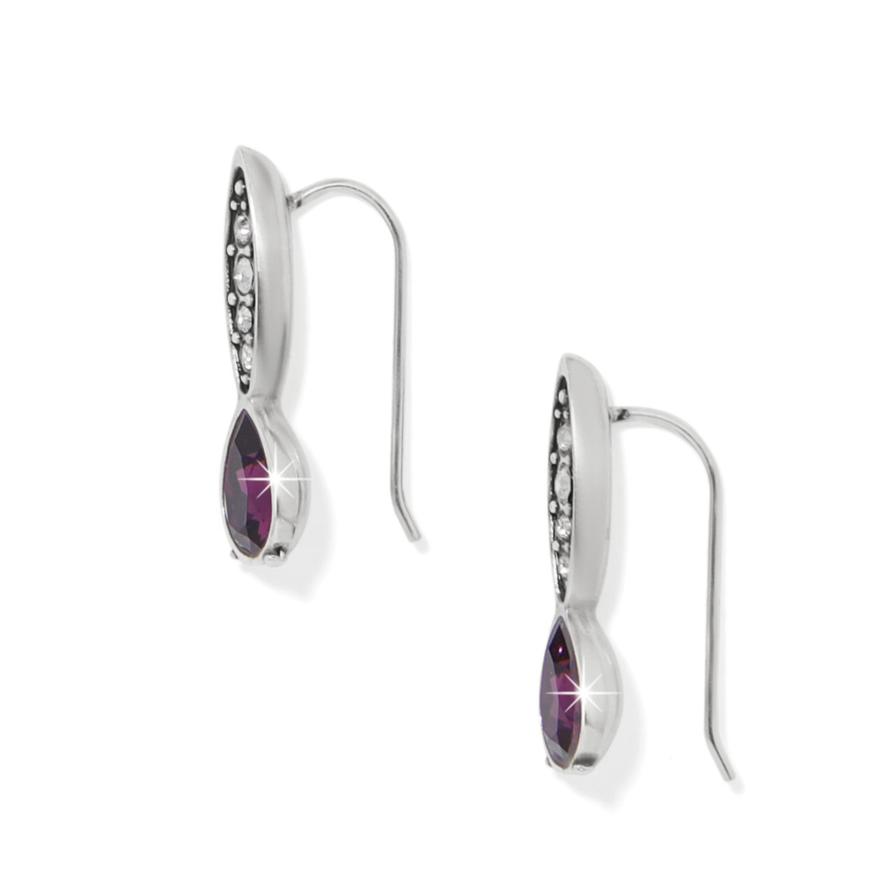 Brighton Mystery of Love Amethyst French Wire Earrings