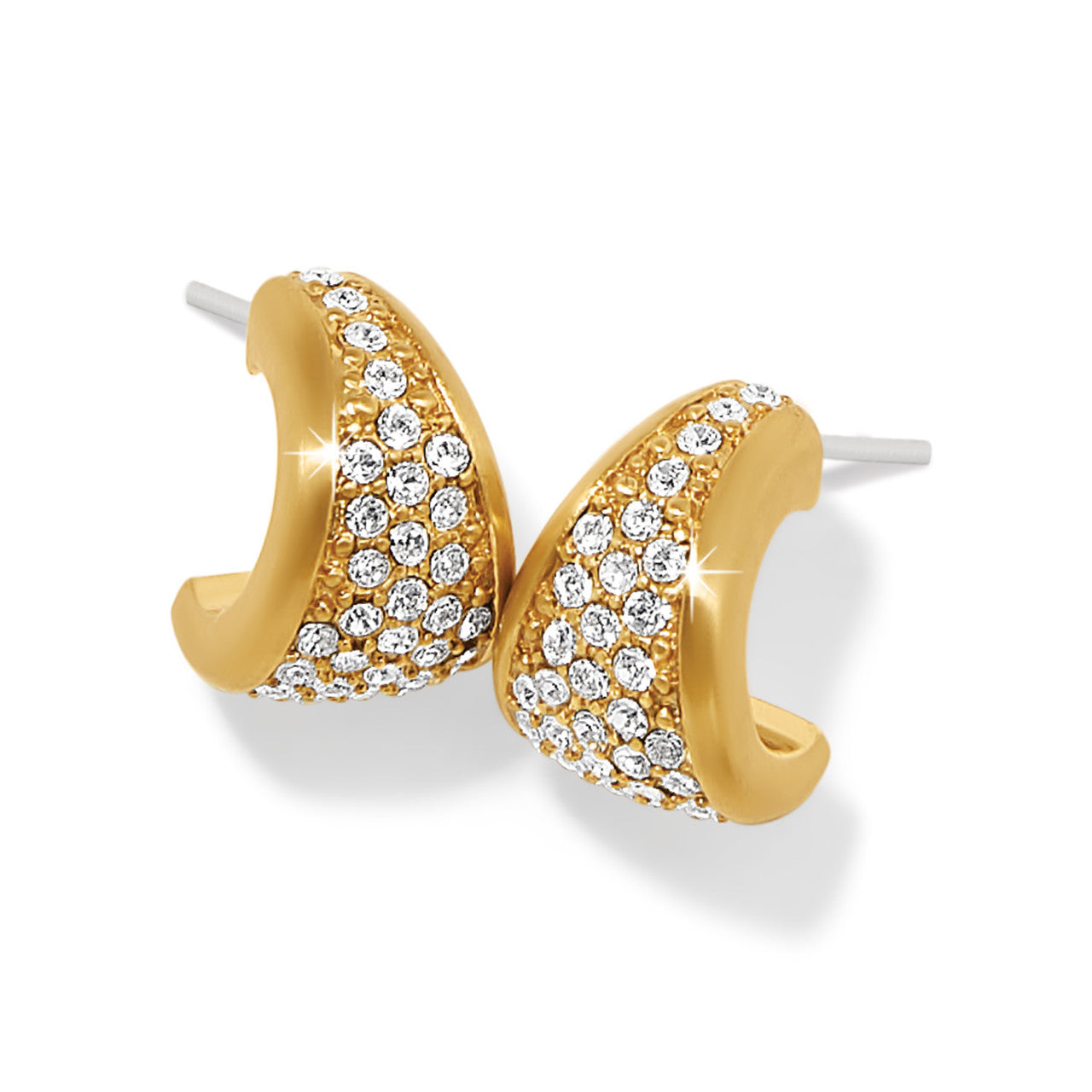 Brighton Meridian Small Crystal Hoop Earrings