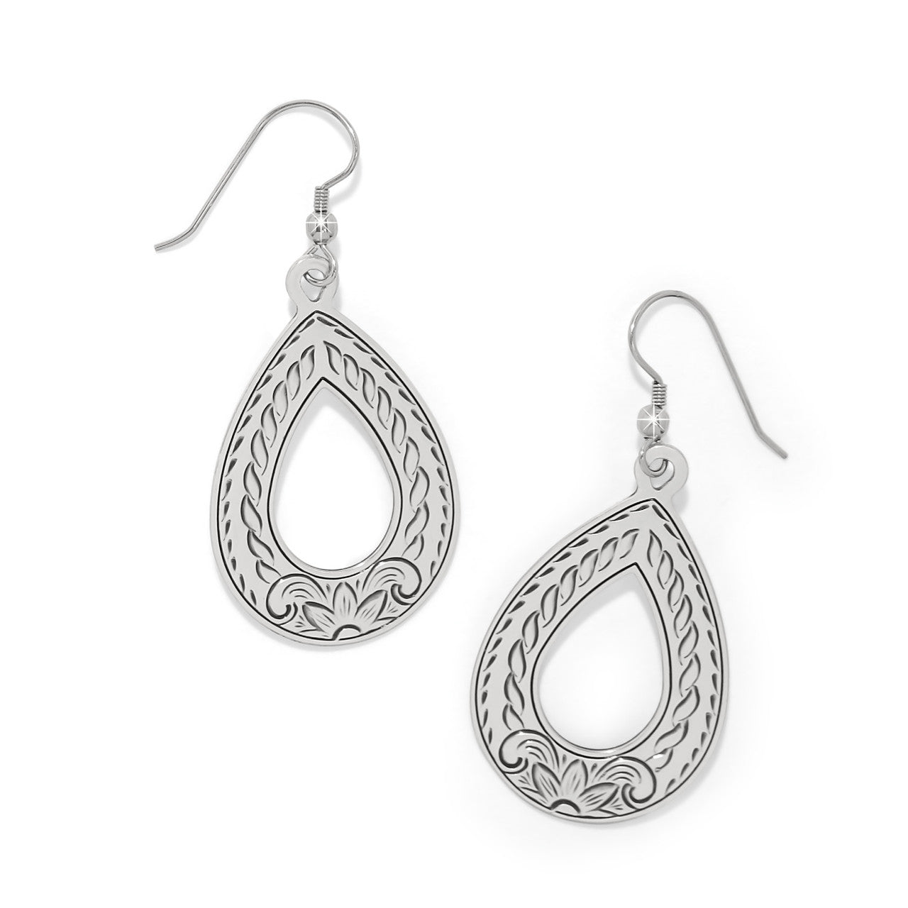Brighton Mosaic Open Teardrop French Wire Earrings