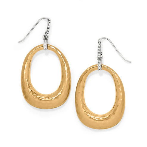 Brighton Meridian Geo Open Hoop French Wire Earrings (JA0178)