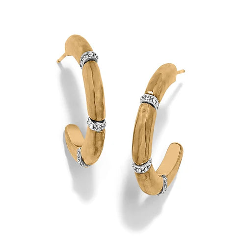 Brighton Meridian Geo Open Hoop Post Earrings (JA0179)