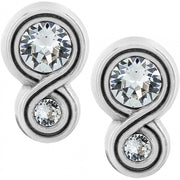 Brighton Infinity Sparkle Post Earrings (JA1222) SLV