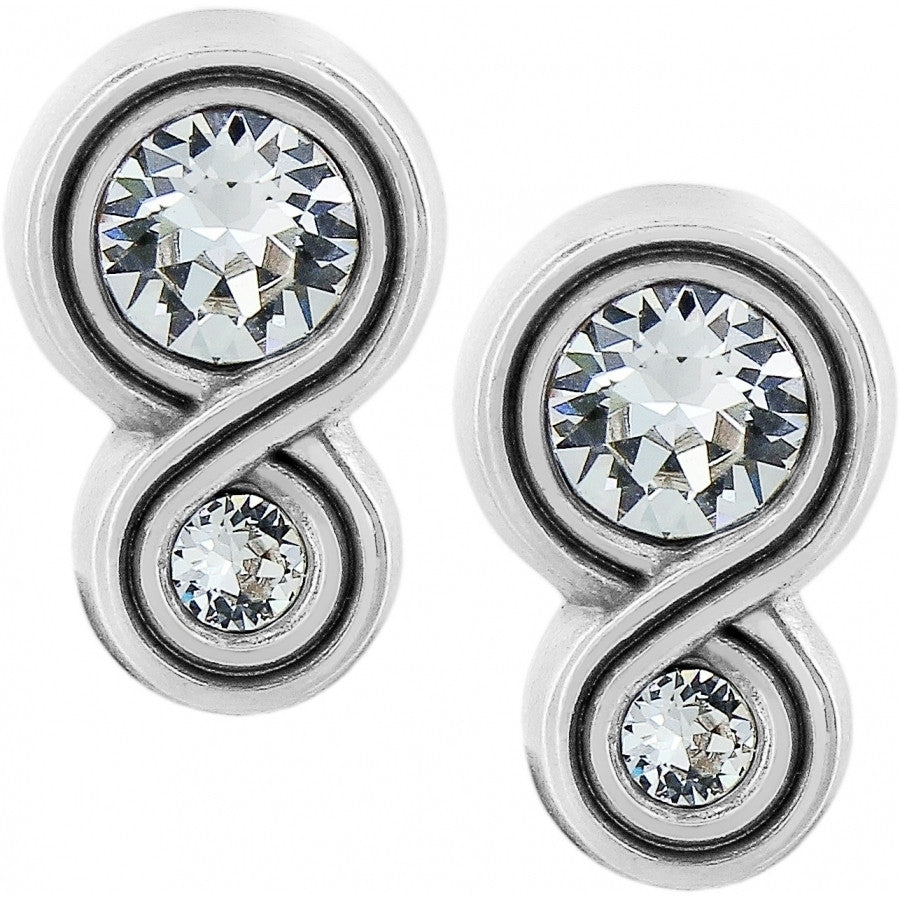 Brighton Infinity Sparkle Post Earrings (JA1222) SLV