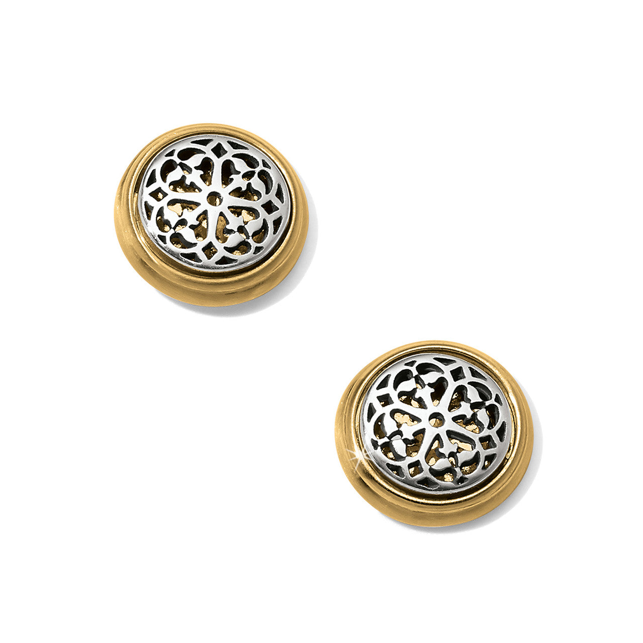 Brighton Ferrara Two Tone Post Earrings (JA5802)