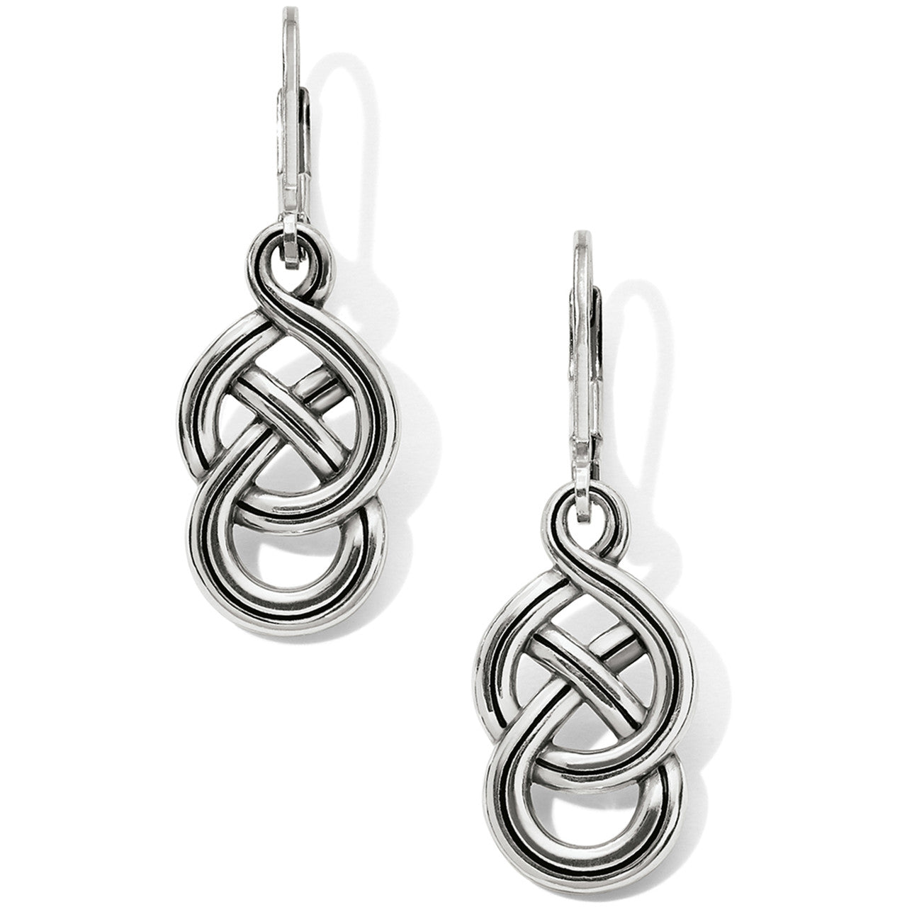 Brighton Interlok Braided Petite Leverback Earrings (JA6230) SLV