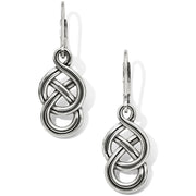 Brighton Interlok Braided Petite Leverback Earrings (JA6230) SLV