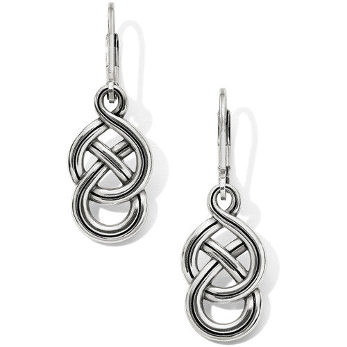 Brighton Interlok Braided Petite Leverback Earrings (JA6230) SLV