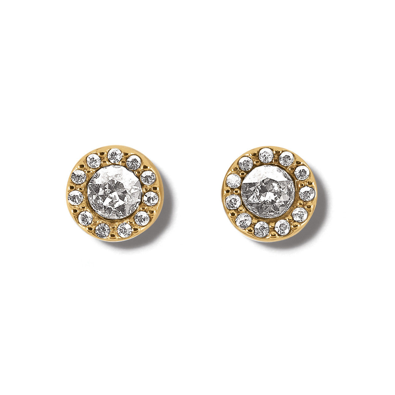 Brighton Illumina Solitaire Post Earrings (JA8262) GLD