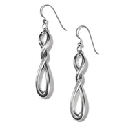 Brighton Interlok Twist French Wire Earrings (JA9130) SLV