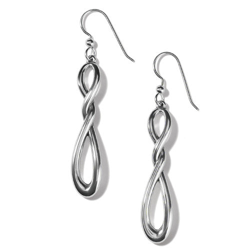 Brighton Interlok Twist French Wire Earrings (JA9130) SLV