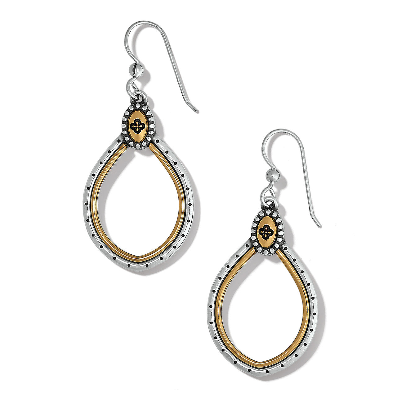 Brighton Venezia Teardrop French Wire Earrings (JA9308)(Gold Silver)