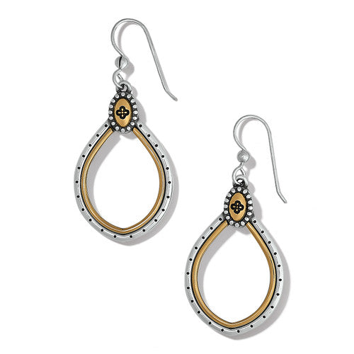 Brighton Venezia Teardrop French Wire Earrings (JA9308)(Gold Silver)