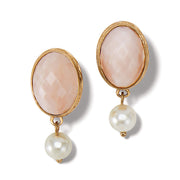Brighton Pink Moon Stone Leverback Earrings (JA9326) PNK/GLD