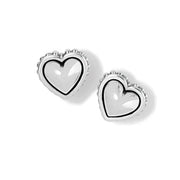 Brighton Pretty Tough Petite Heart Post Earrings (JA9872)