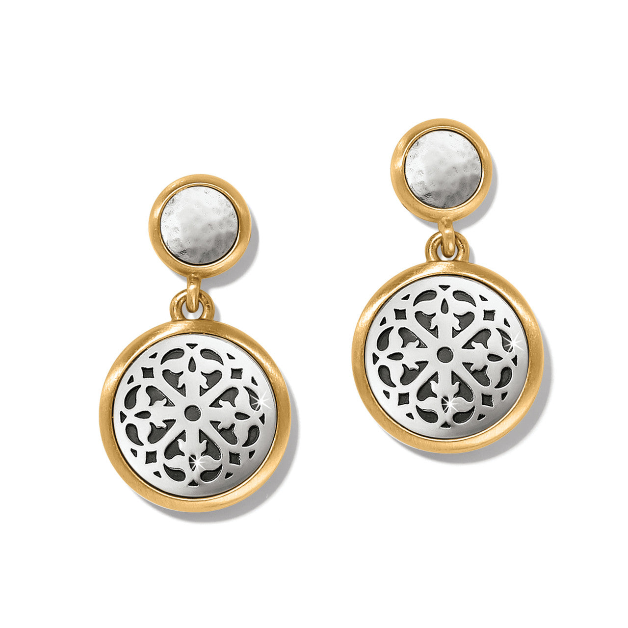 Brighton Ferrara Two-Tone Luce Post Drop Earrings (JA9910)