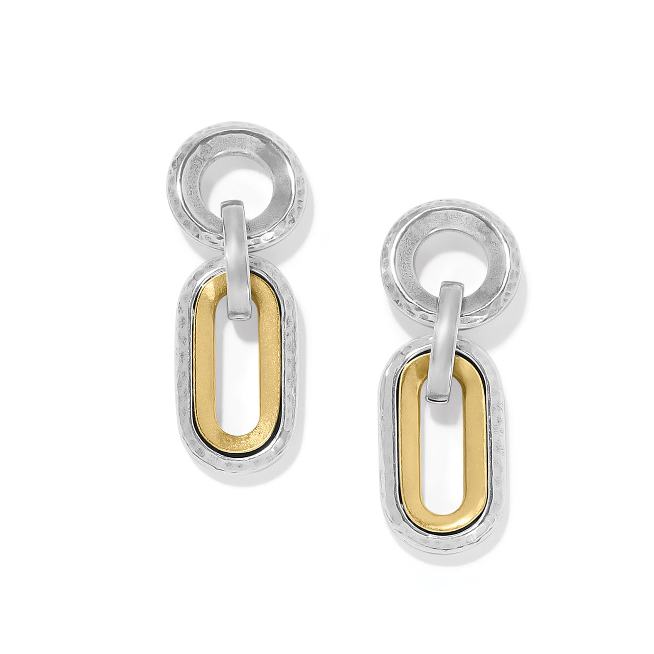 Brighton Medici Two Tone Link Earrings (JA9955)