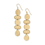 Brighton Palm Canyon Long Gold French Wire Earrings (JA9973)