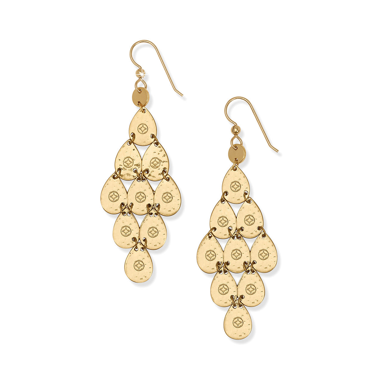 Brighton Palm Canyon Tear Drop Gold French Wire Earrings (JA9975)