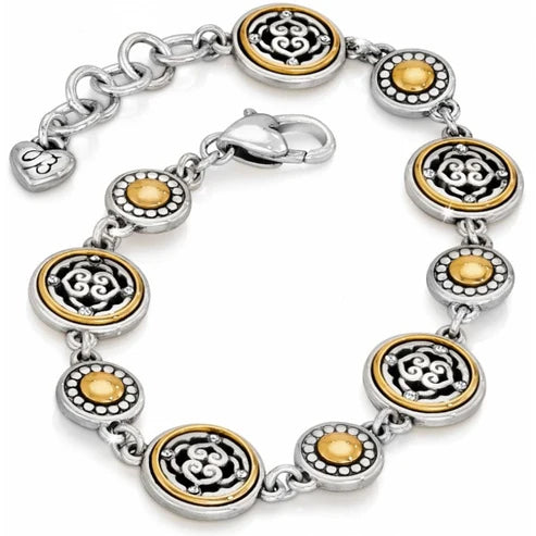 Brighton Intrigue Two Tone Medallion Bracelet (JB7872)