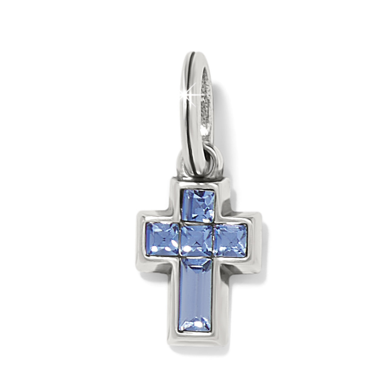 Brighton Blue Crystal Cross Charm