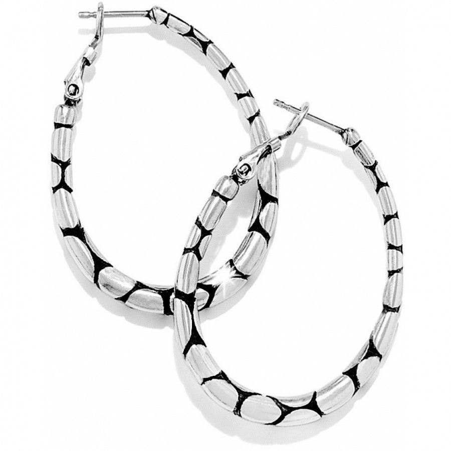 Brighton Pebble Oval Loop Earrings