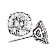 Brighton Brilliance 8mm Post Earrings (SLV)
