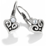Brighton Alcazar Heart Leverback Earrings (JE6112) SLV