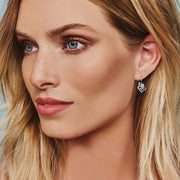 Brighton Alcazar Heart Lever Back Silver Earrings