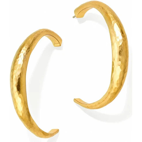 Brighton Reine Brushed Hammered Hoop Earrings (JE8541)