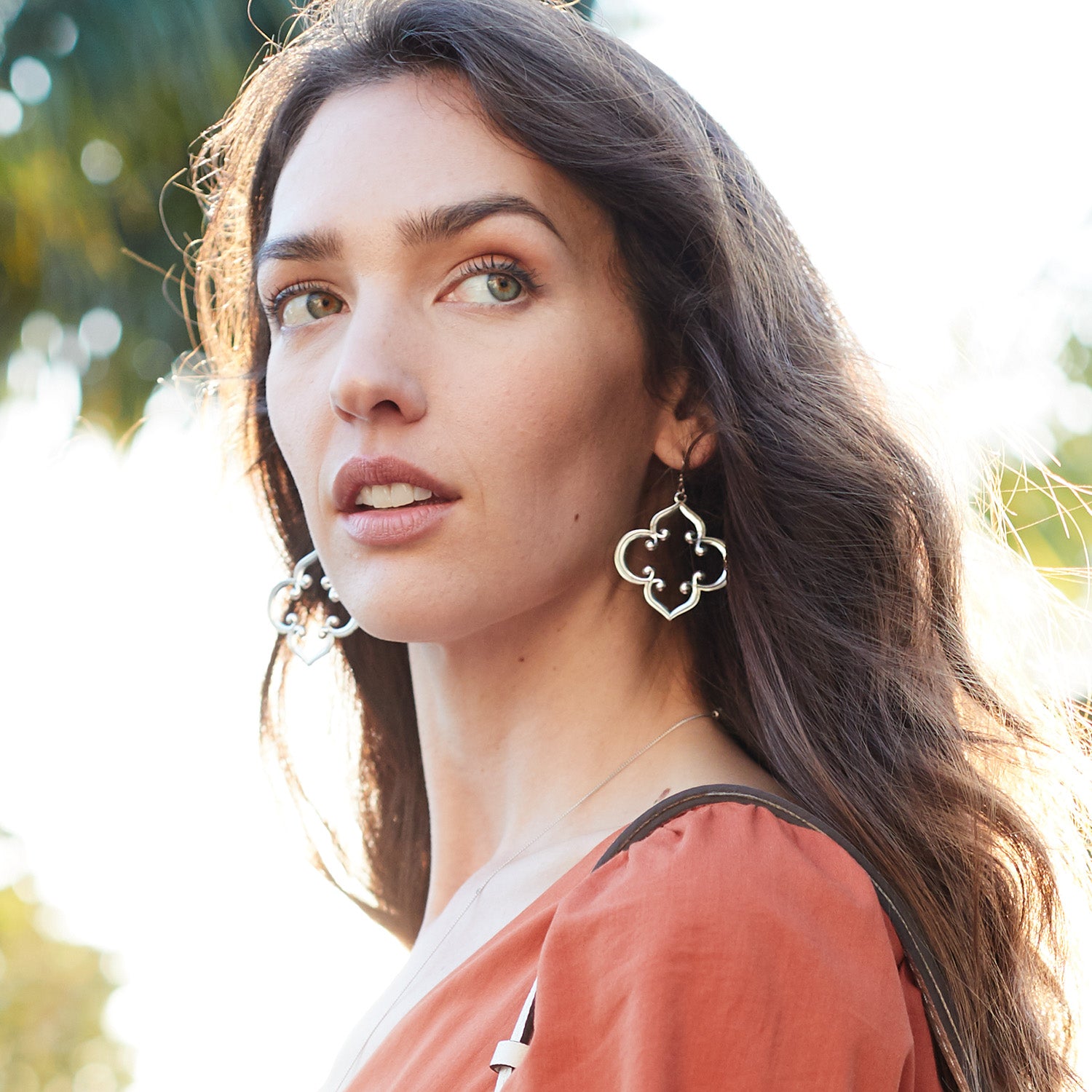 Brighton Toledo Statement Earrings (SLV)