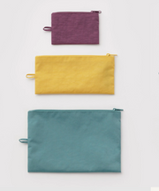 Baggu Flat Pouch Set - Jewel Mix