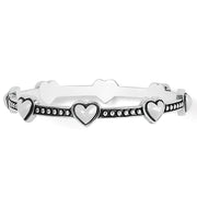 Brighton Pretty Tough Bold Heart Bangle Bracelet (JF0067) SVL