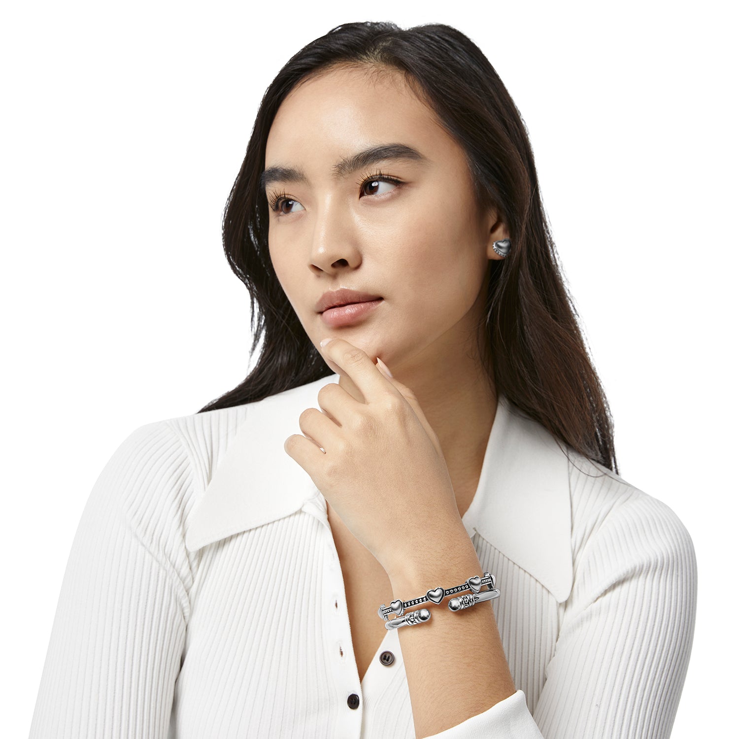 Brighton Pretty Tough Bold Heart Bangle