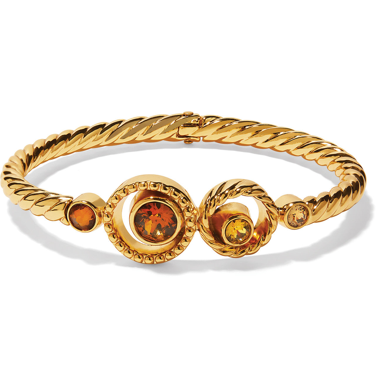Brighton Halo Glow Hinged Bangle (JF0080) GLD
