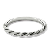 Brighton Interlok Twist Hinged Bangle (SLV)