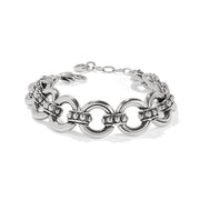 Brighton Pretty Tough Stud Link Bracelet (JF0179)(Silver)