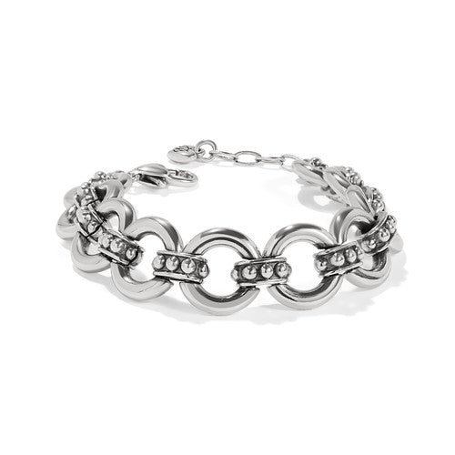 Brighton Pretty Tough Stud Link Bracelet (JF0179)(Silver)