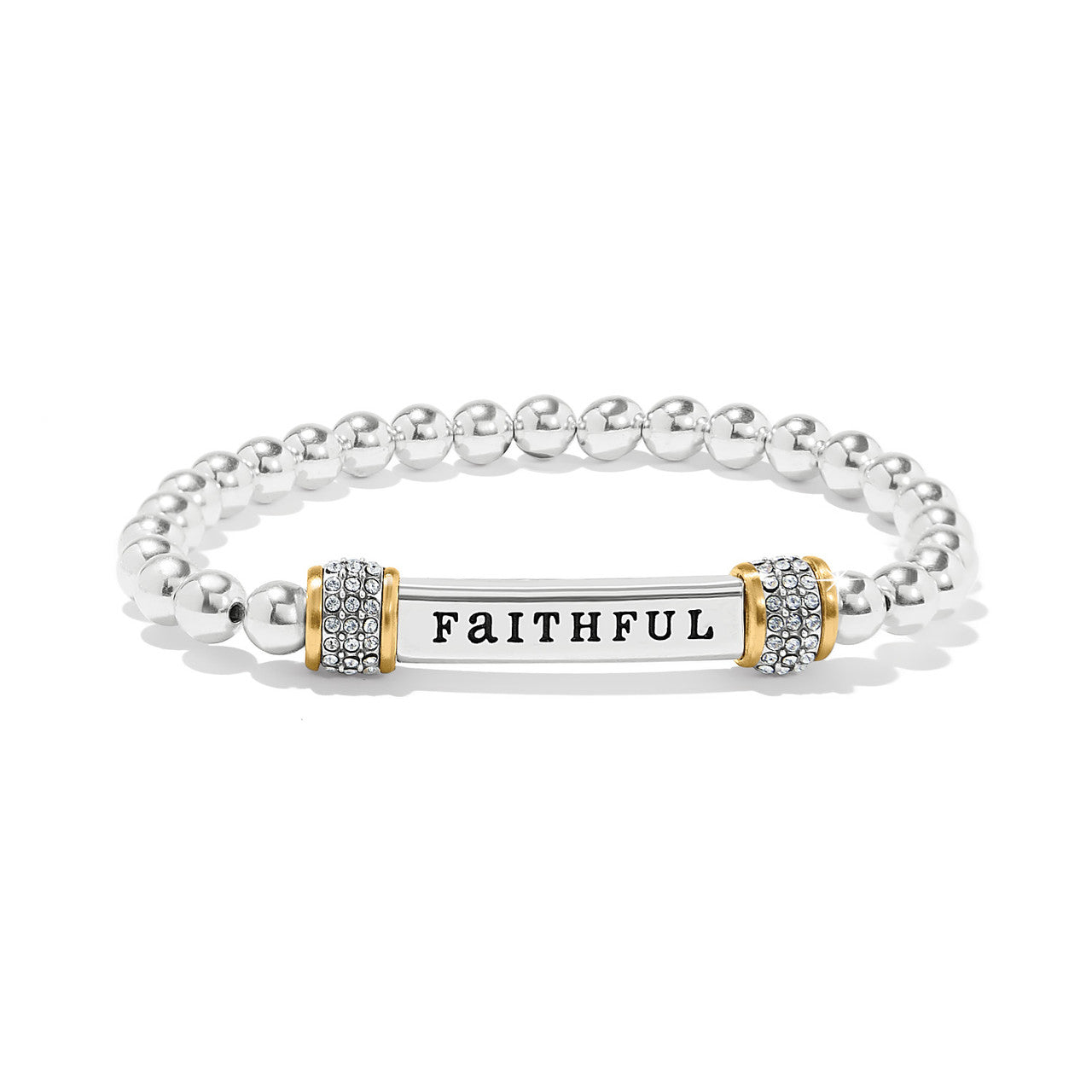 Brighton Meridian Faithful Two-Tone Stretch Bracelet (JF0188)