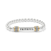 Brighton Meridian Faithful Two-Tone Stretch Bracelet (JF0188)