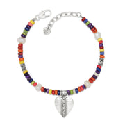 Brighton Mingle Medley Bead Heart Bracelet (JF0197)