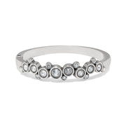 Brighton Constella Cluster Crystal Hinged Bangle