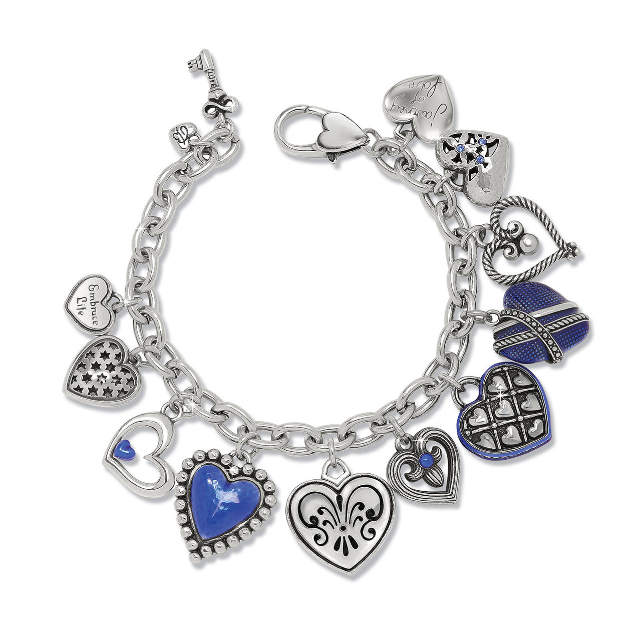 Brighton One Heart Charm Bracelet