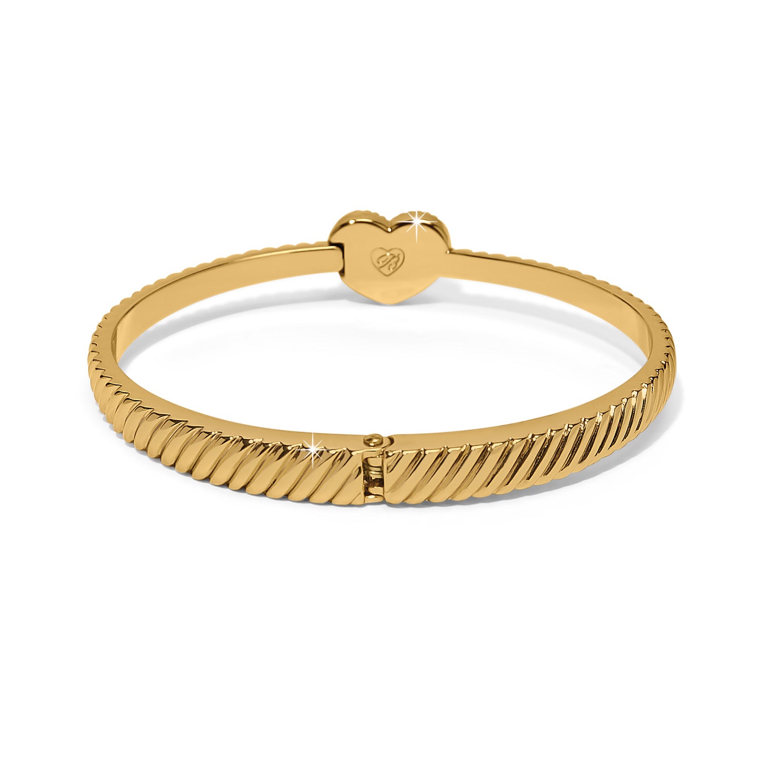 Brighton Celestia Heart Hinged Bangle (GLD)